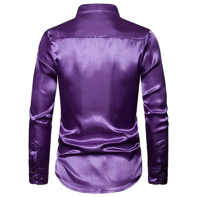 Glitter overhemd heren