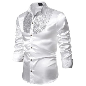 Glitter overhemd heren