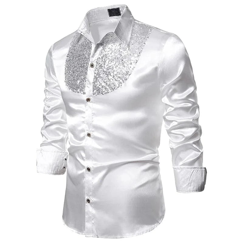 Glitter overhemd heren