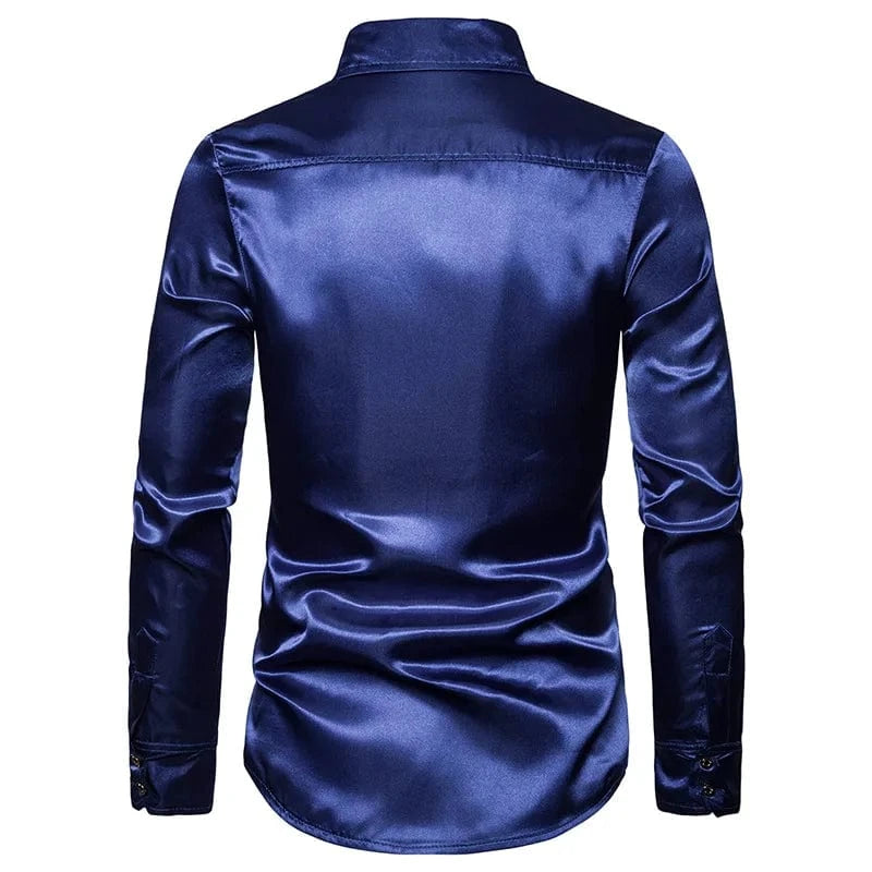 Glitter overhemd heren