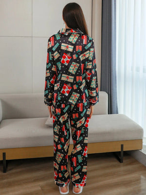 Kerst pyjama satijn