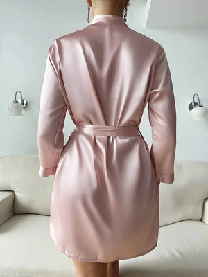 Kimono roze satijn