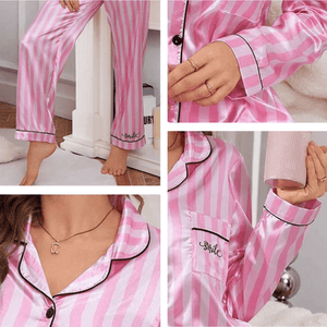 Pyjama satijn streep
