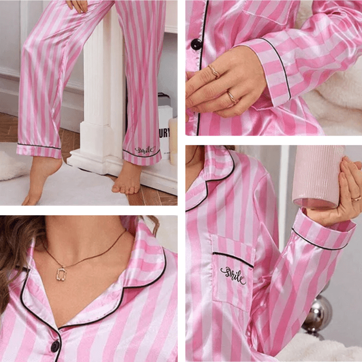 Pyjama satijn streep