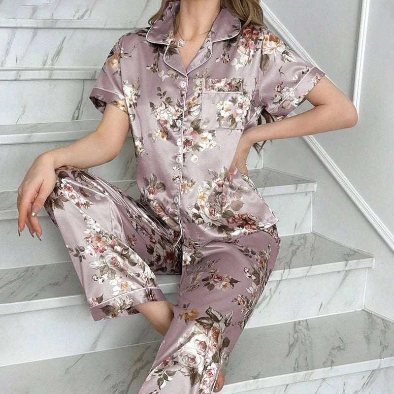 Pyjama satijn vrouw