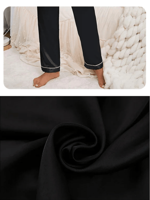 Pyjama satijn zwart