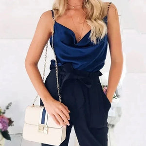 Satijn tanktop