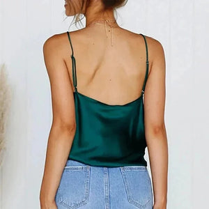Satijn tanktop