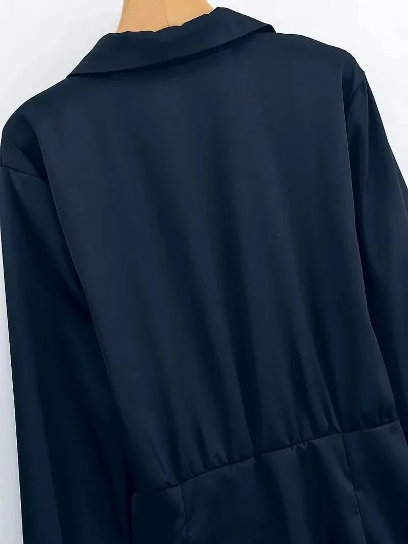 Satijnen blousejurk