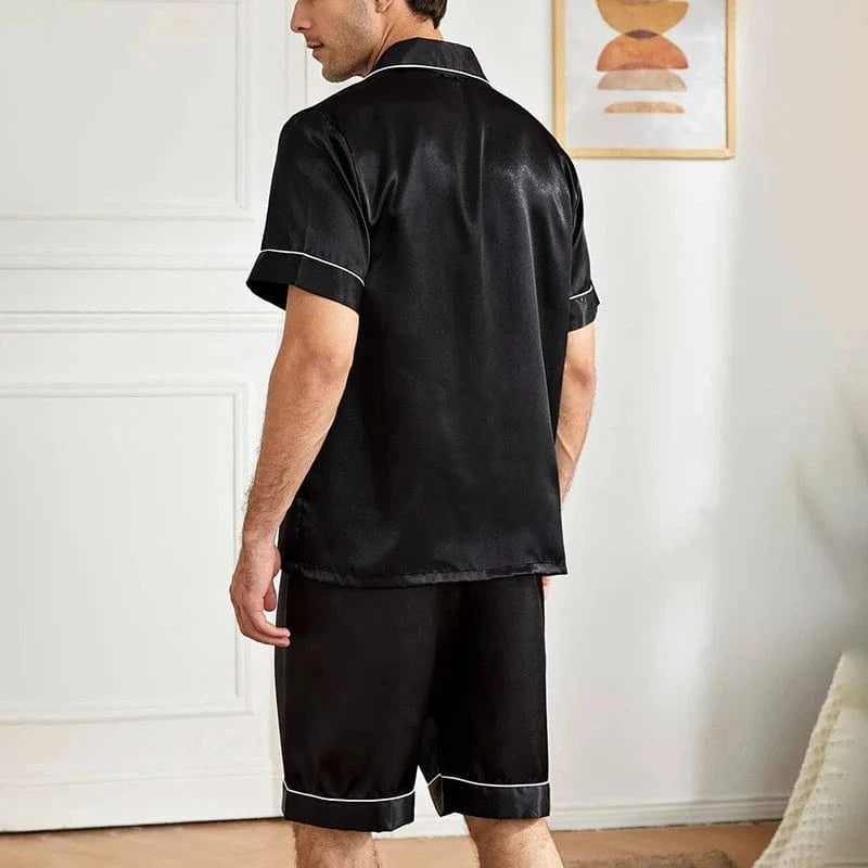Satijnen heren zomer pyjama