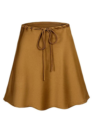 Satijnen minirok Gold / L