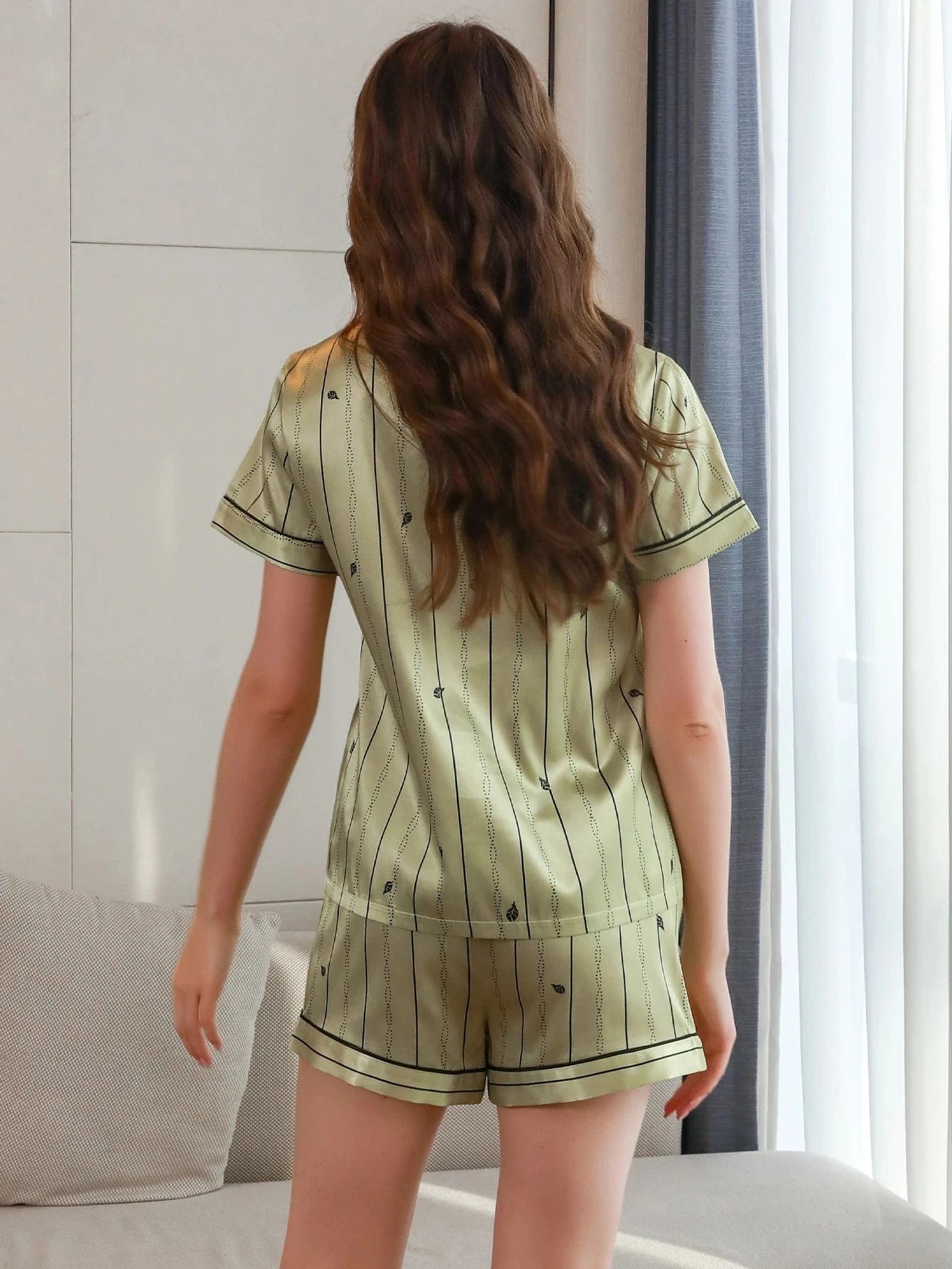 Satijnen pyjama dames zomer