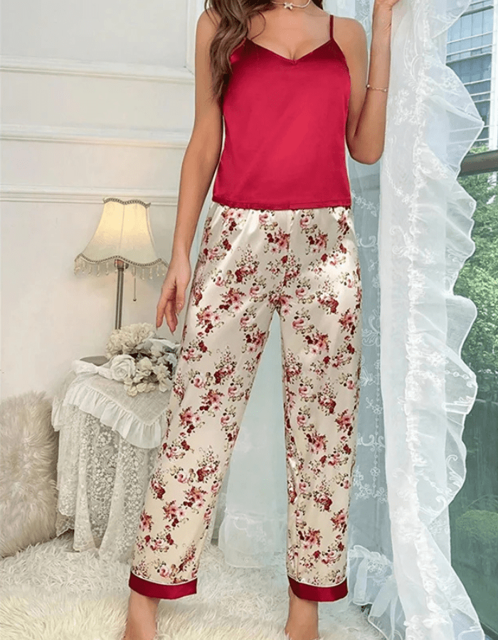 Satijnen pyjama set