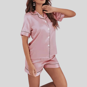 Satijnen pyjama short