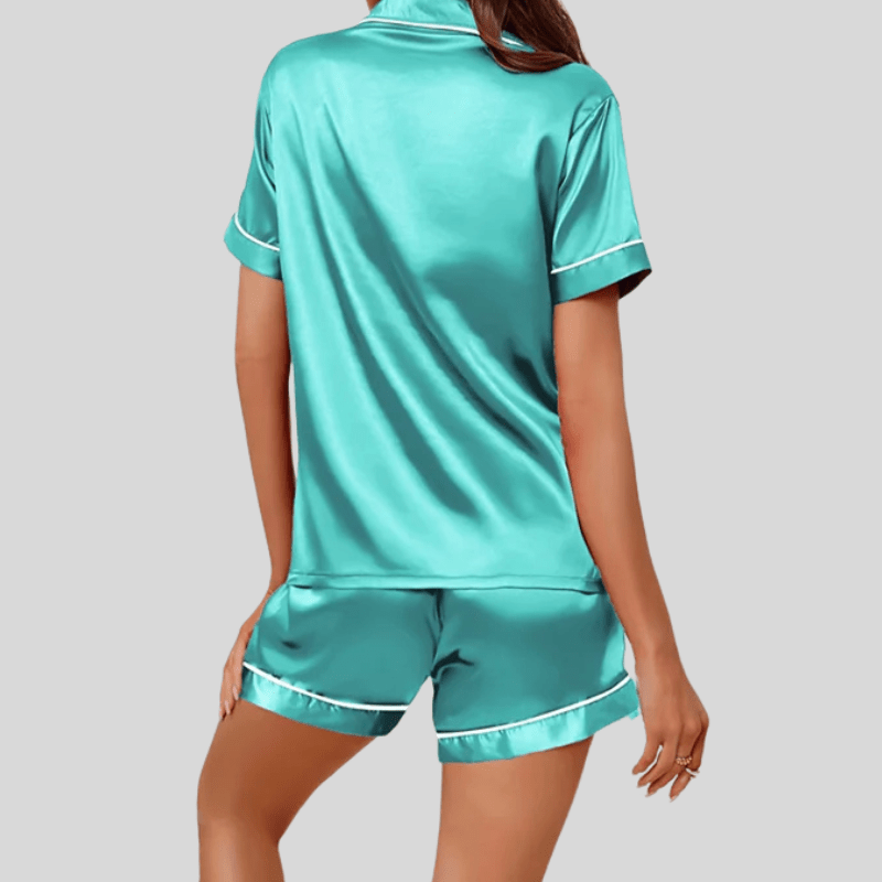 Satijnen pyjama short