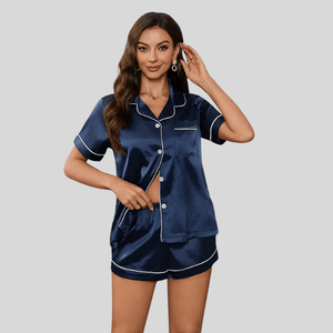Satijnen pyjama short