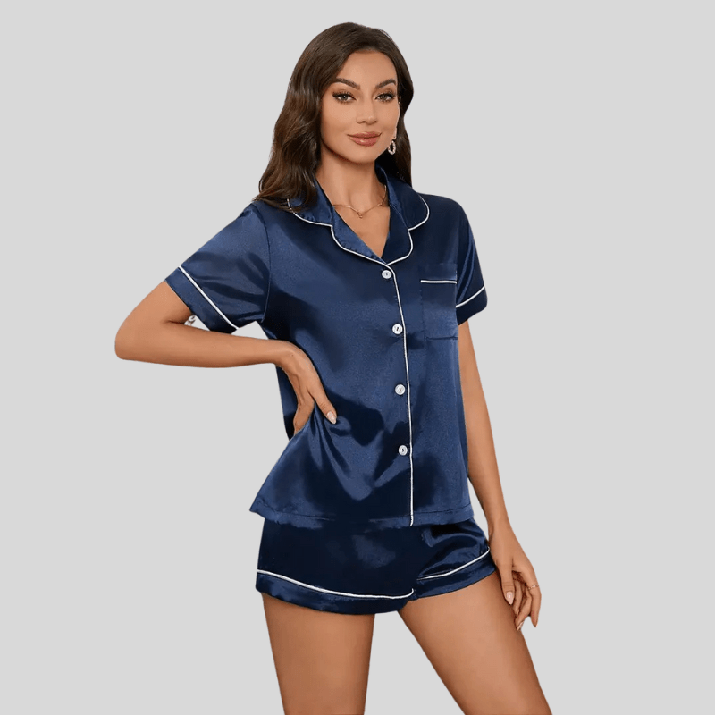 Satijnen pyjama short