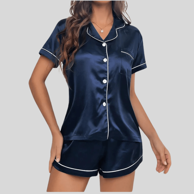 Satijnen pyjama short