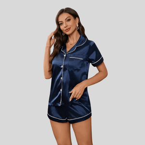 Satijnen pyjama short