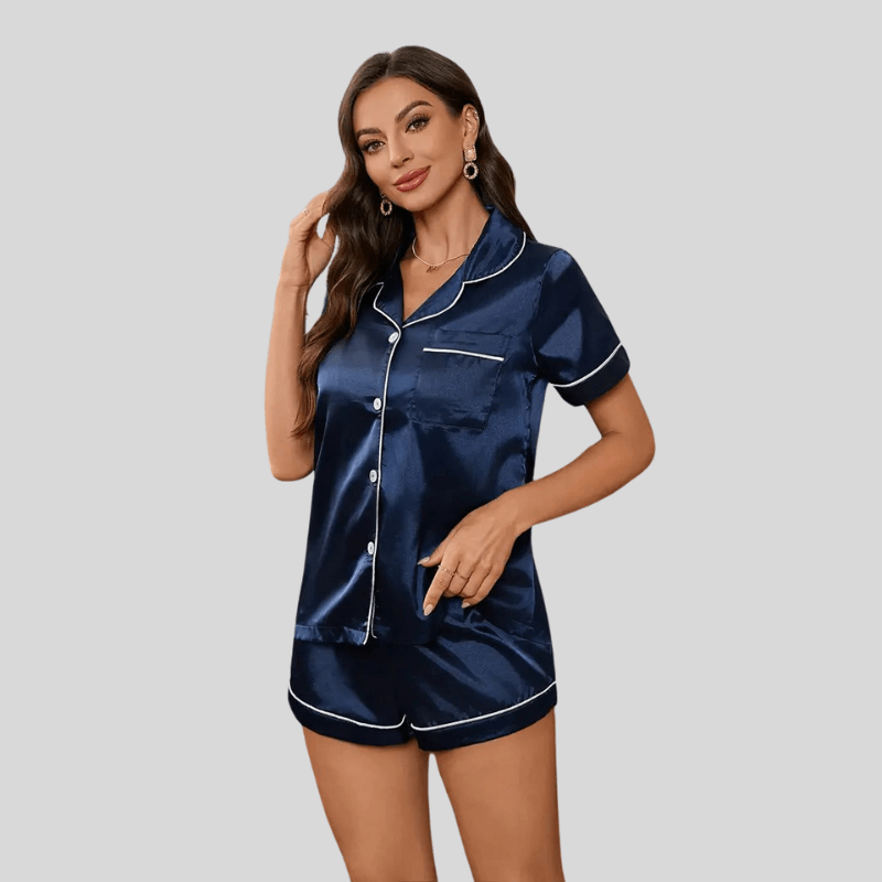 Satijnen pyjama short