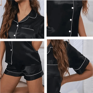 Satijnen pyjama short