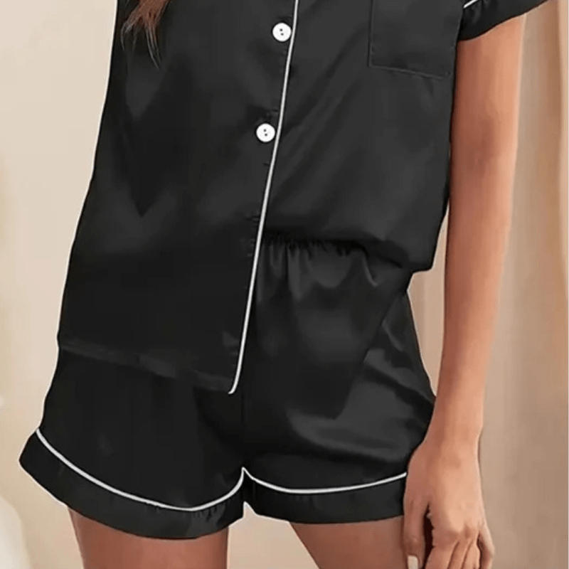 Satijnen pyjama short