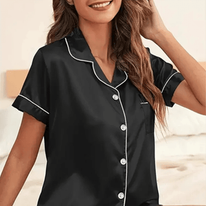 Satijnen pyjama short