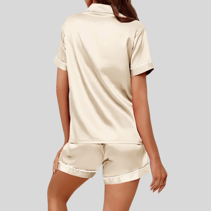 Satijnen pyjama short