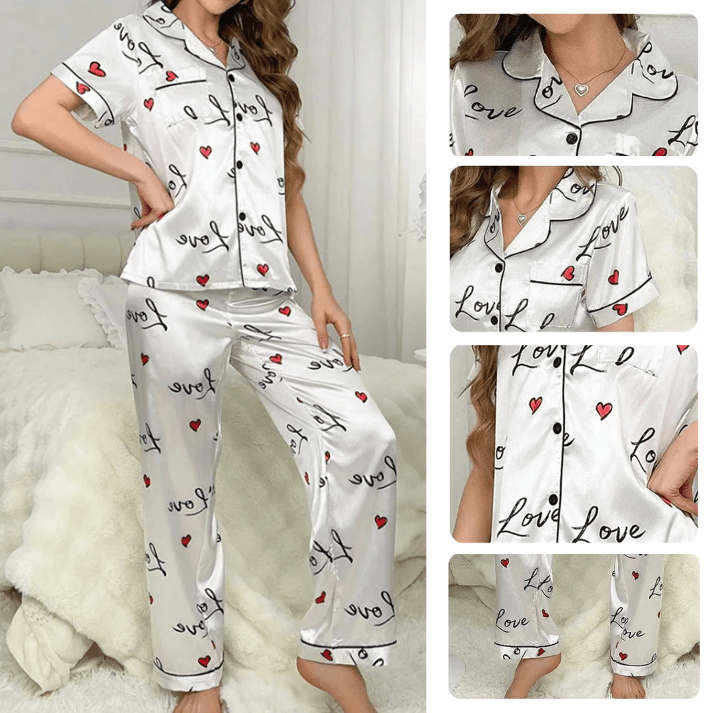 Satijnen pyjama vrouwen