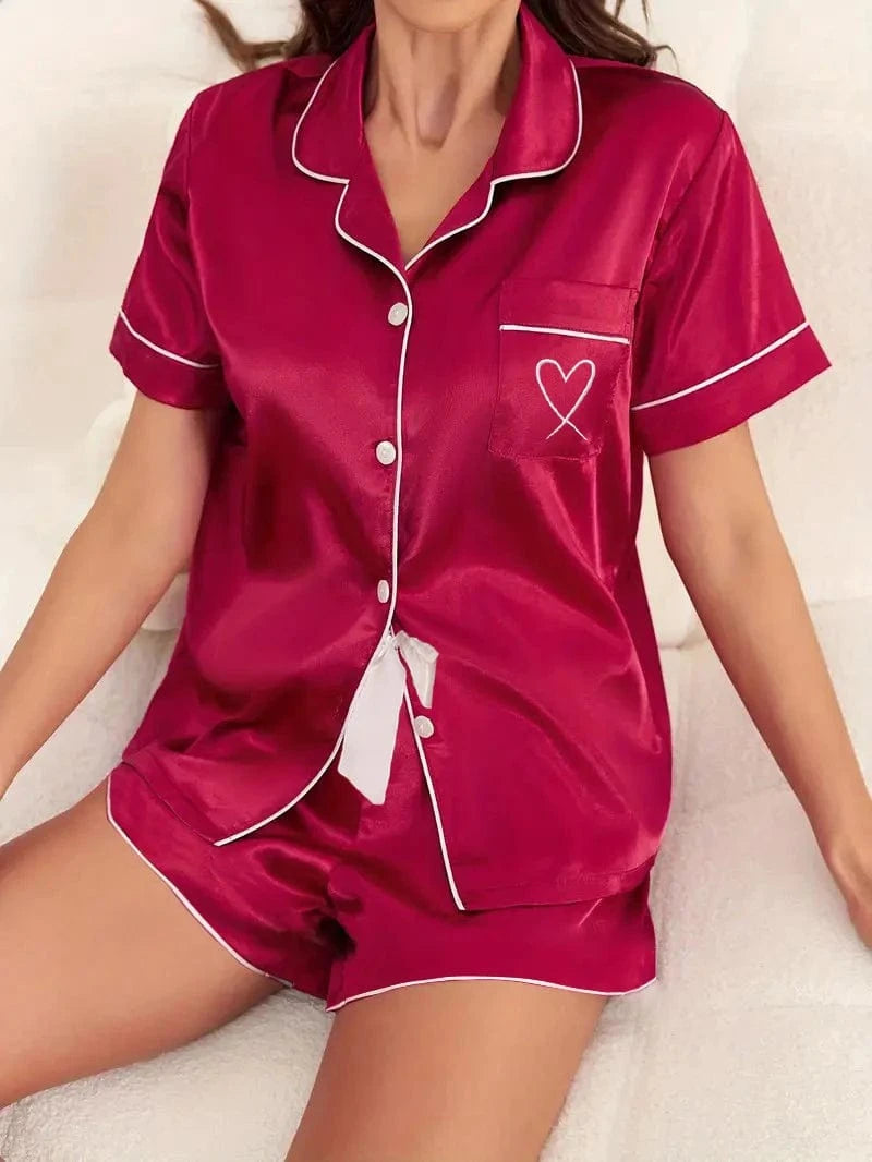 Satijnen pyjamashort