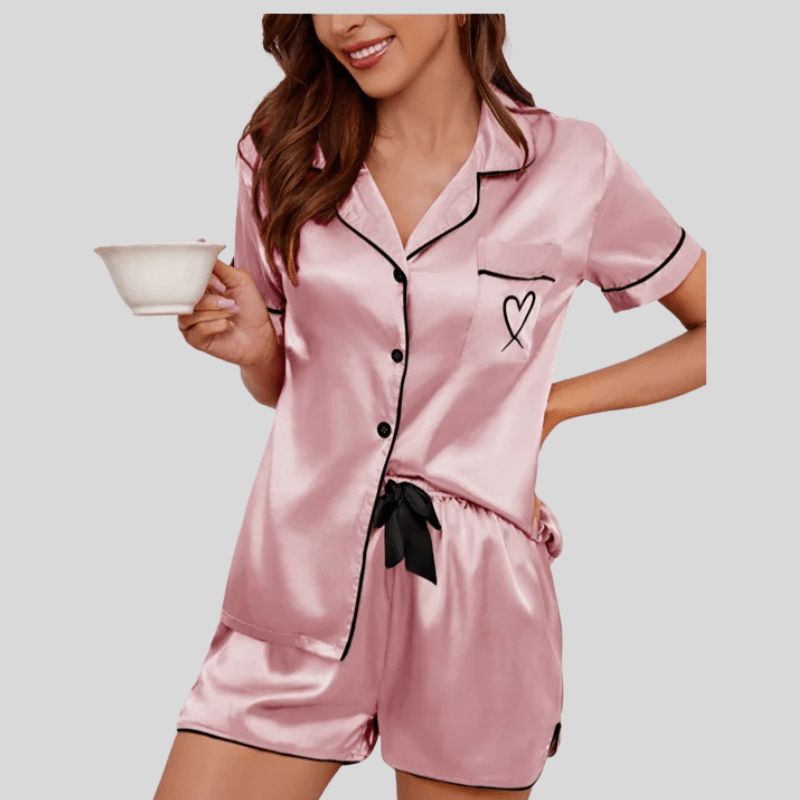 Satijnen pyjamashort