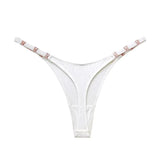 Satijnen string dames Wit / S Hips80-85cm / 1 st.
