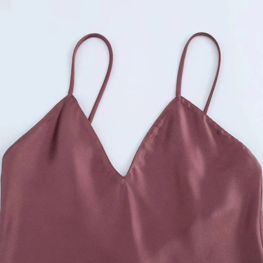 Slip jurk satijn