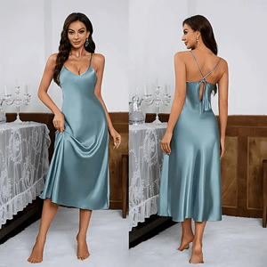 Slipdress satijn lang