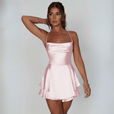 Zomer jurkje satijn Roze / S